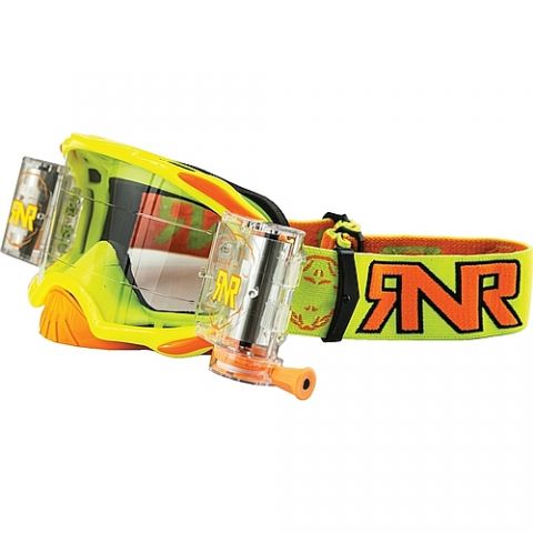 Rip n Roll Platinum WVS MX Goggles Yellow Orange